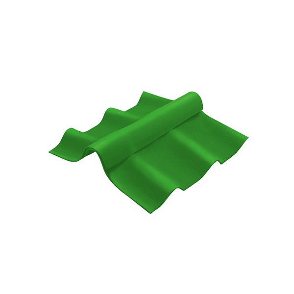 ครอบสันปรับมุม SCG ลอนคู่ ตัวบน สีเขียว