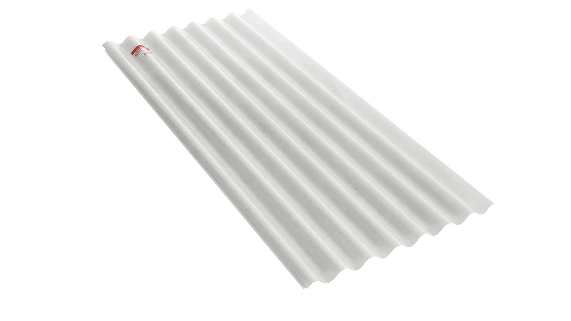 แผ่นโปร่งแสง เอสซีจี ลูกฟูกลอนเล็ก สีขาวมุก 54X120X0.12 ซม.