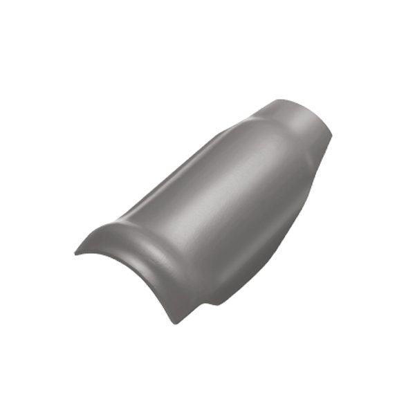 ครอบโค้งตะเข้ ไฟเบอร์ซีเมนต์ เอสซีจี  รุ่นลอนคู่ สีเทาศิลา