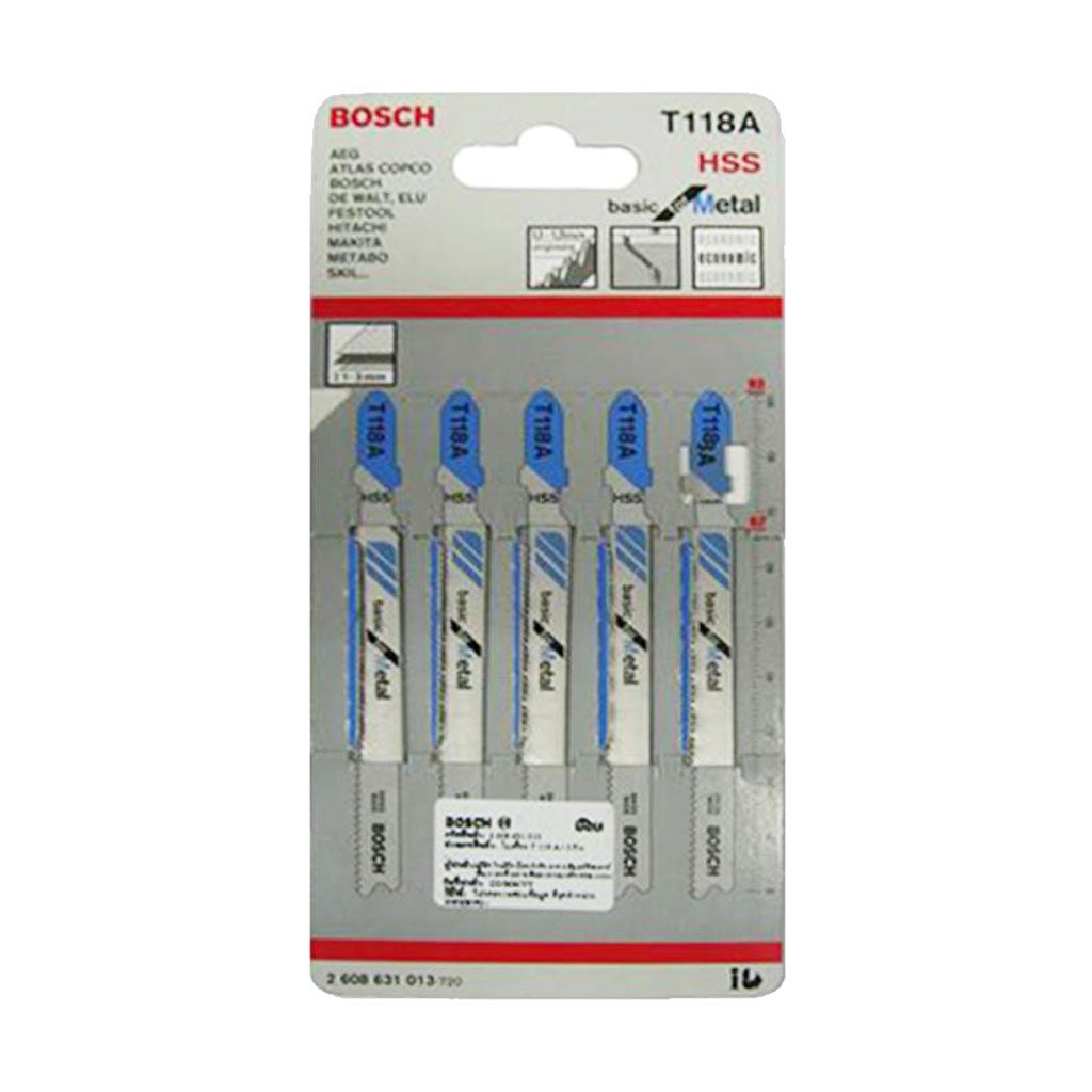 ใบเลื่อยจิ๊กซอ BOSCH T118A