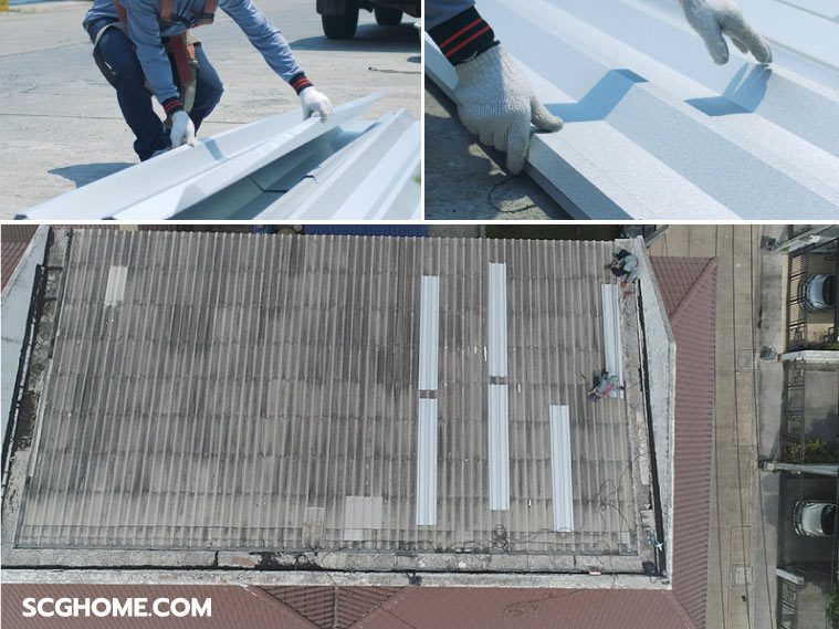 รีวิวบริการ Top Up Roof ซ่อมหลังคารั่วทาวน์เฮาส์ จบ ง่าย ไม่กระทบเพื่อนบ้าน