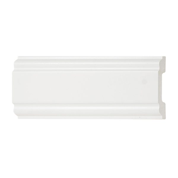 ไม้บัวกลาง YES MOULDING รุ่น BG004-06 สีขาว ยาว 3 เมตร