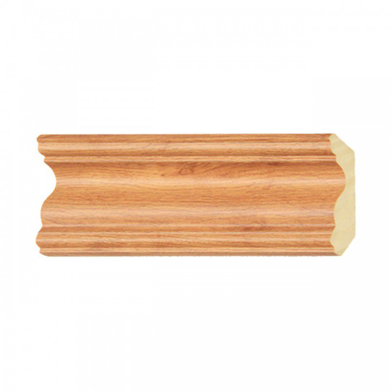 ไม้บัวบน YES MOULDING รุ่น BB004-04 สีไม้สักอ่อน ยาว 3 เมตร