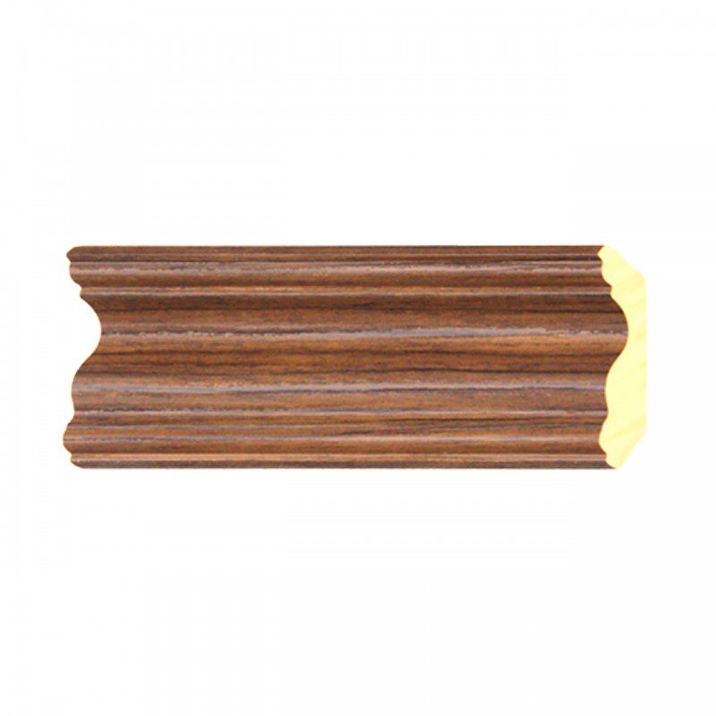 ไม้บัวบน YES MOULDING รุ่น BB004-05 สีลายไม้สัก ยาว 3 เมตร