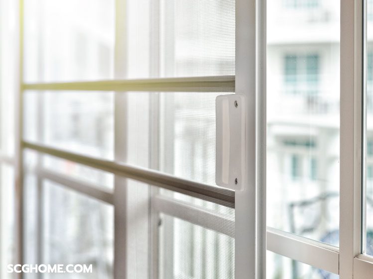 ภาพ: ตัวอย่างรูปแบบ มุ้งลวดบานเลื่อน