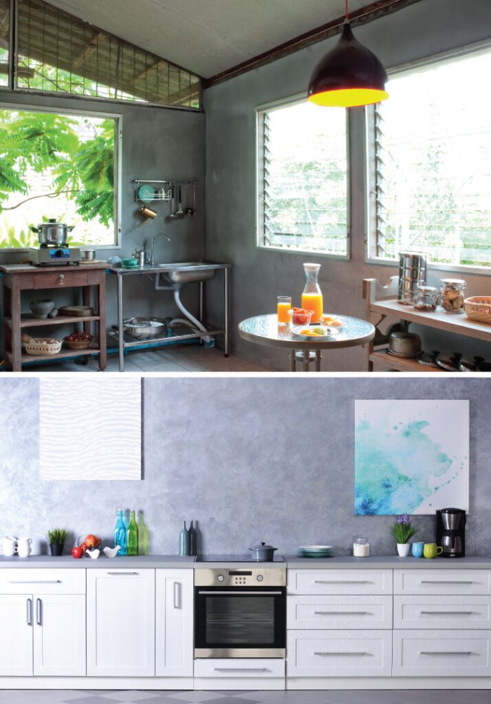 สารพัดวัสดุพื้นผนัง ตกแต่งห้องครัว