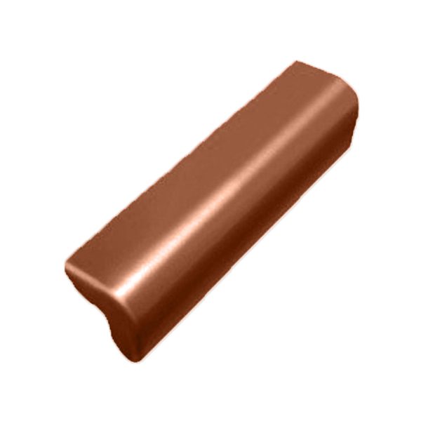 ครอบข้างปิดชายหลังคา เอสซีจี รุ่นลอนคู่ ไอบริด สีเปลือกมังคุด