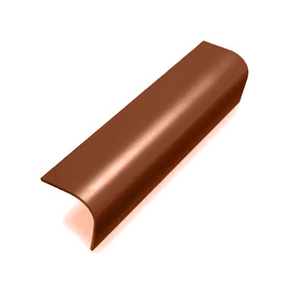 ครอบข้างหลังคา เอสซีจี รุ่นลอนคู่ ไอบริด สีเปลือกมังคุด ขนาด 120 ซม.