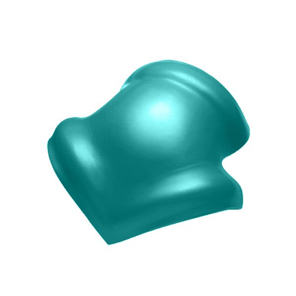 ครอบโค้ง 3 ทาง หลังคา เอสซีจี รุ่นลอนคู่ ไอบริด สีเขียวสมุทร