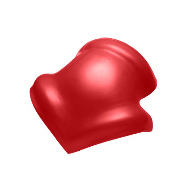 ครอบโค้ง 3 ทาง หลังคา เอสซีจี รุ่นลอนคู่ ไอบริด สีซีเมนต์