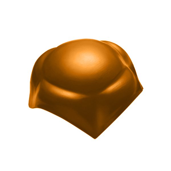 ครอบโค้ง 4 ทาง หลังคา เอสซีจี รุ่นลอนคู่ ไอบริด สีหมากสุก