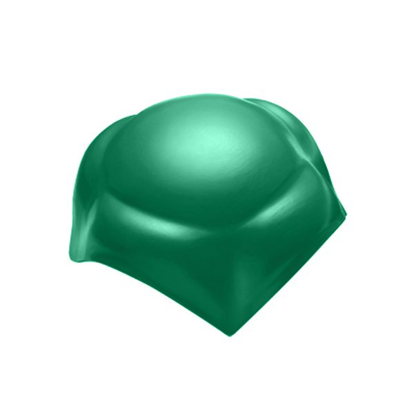 ครอบโค้ง 4 ทาง หลังคา เอสซีจี รุ่นลอนคู่ ไอบริด สีเขียว