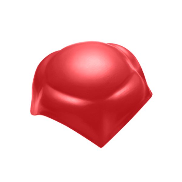 ครอบโค้ง 4 ทาง หลังคา เอสซีจี รุ่นลอนคู่ ไอบริด สีแดง