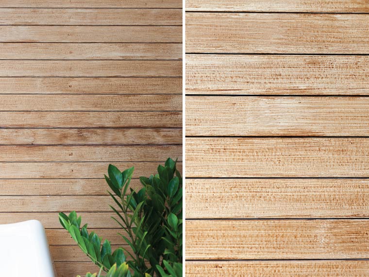 ภาพ: ทาสีโปร่งแสงจะให้อารมณ์เหมือนไม้ธรรมชาติ โดยมีลายเส้นไม้ เน้นสีเข้มสีอ่อนได้