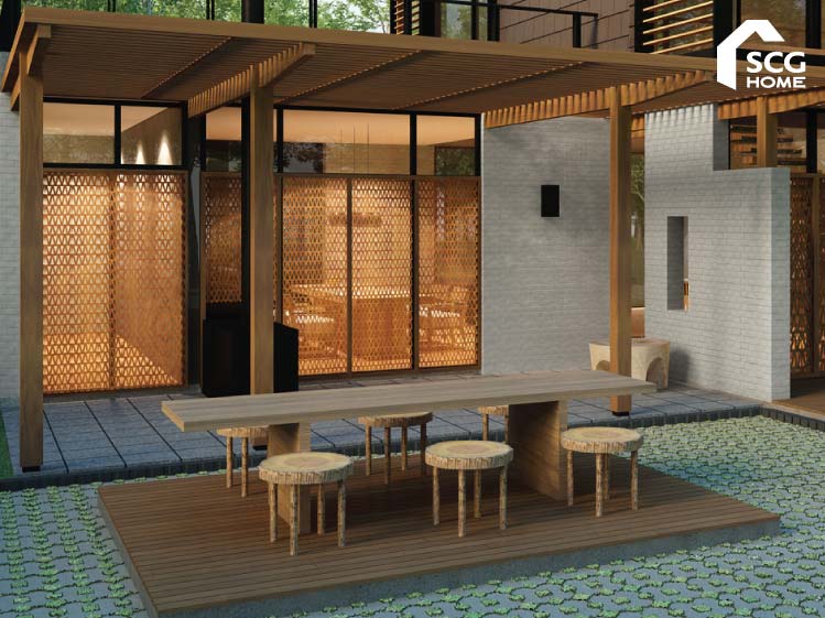 ต่อเติมพื้นที่นั่งเล่นให้น่านั่งและแข็งแรง