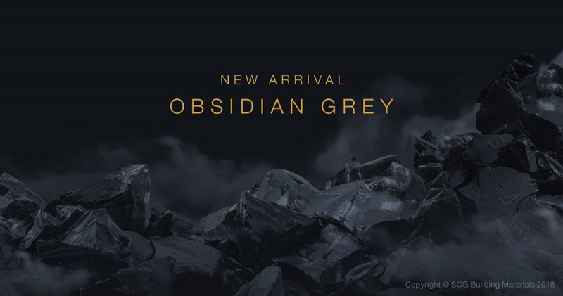 EXCELLA OBSIDIAN GREY หลังคาเซรามิค หรูหราด้วยเฉดสีใหม่