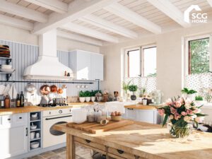 แต่งบ้านสไตล์คอตเทจ กระท่อมน้อยคันทรี่แบบตะวันตก 01