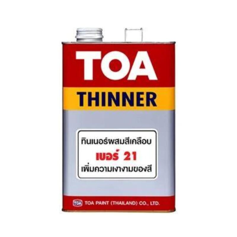 ทินเนอร์ผสมสีเคลือบ ทีโอเอ TOA เบอร์ 21 ขนาด 1 แกลลอน