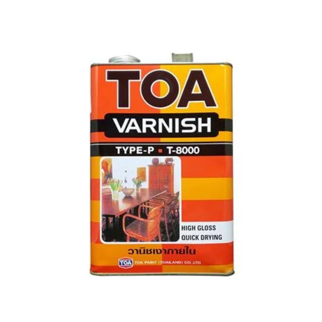 น้ำมันวานิชเงาภายใน TOA รุ่น T-8000 สีใส ขนาด 1/4 แกลอน