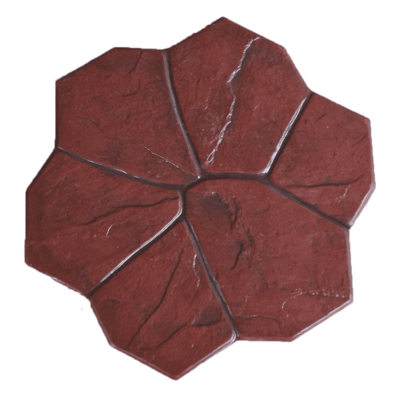 กระเบื้องคอนกรีตปูพื้น เอสซีจี รุ่น แสตมป์ เพฟ ลายฟลอเรนซ์ สีแดง