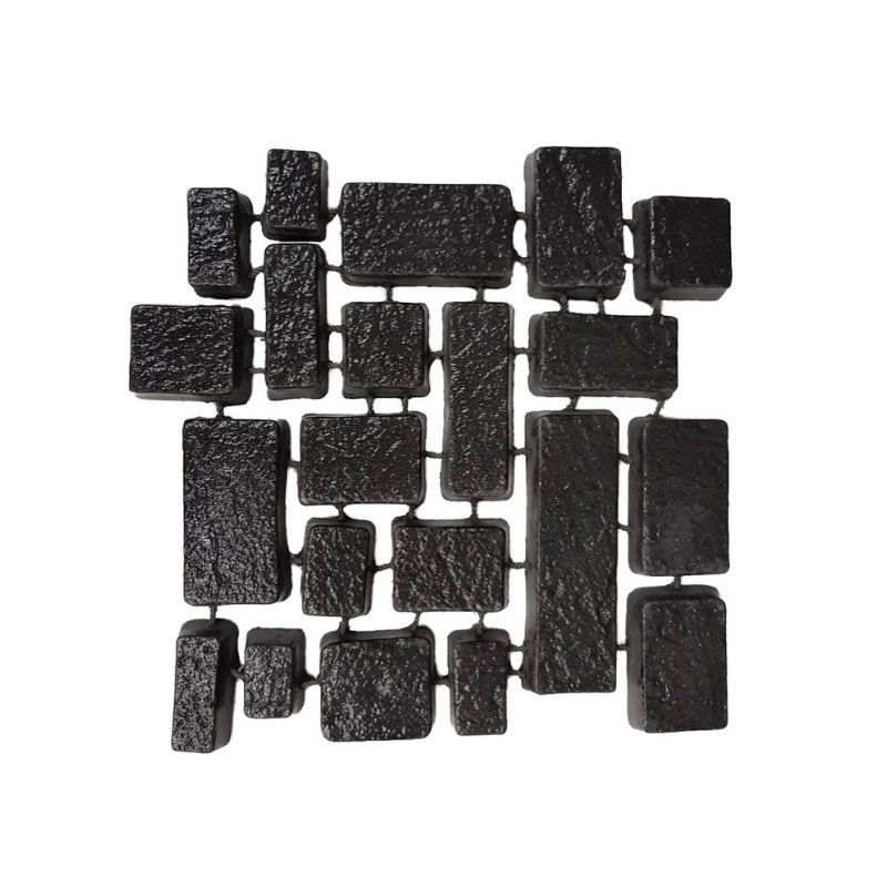 คาร์เพท สโตน จีโอมิกซ์ สีแบล๊คเกรย์ Geo Mix กระเบื้องคอนกรีตปูพื้น เอสซีจี ขนาด 54X54X3.5 ซม.