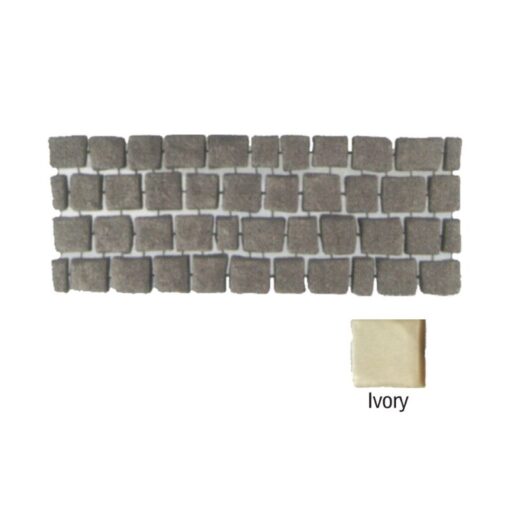 คาร์เพท สโตน สี่เหลี่ยม ผิวเรียบ สีไอวอรี่ Carpet Stone Geometry กระเบื้องคอนกรีตปูพื้น ขนาด 38x92x2 ซม.