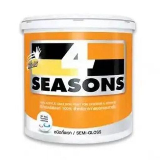 สีน้ำกึ่งเงา ภายใน TOA 4 SEASONS AG1000 สีขาว ขนาด 1 แกลลอน