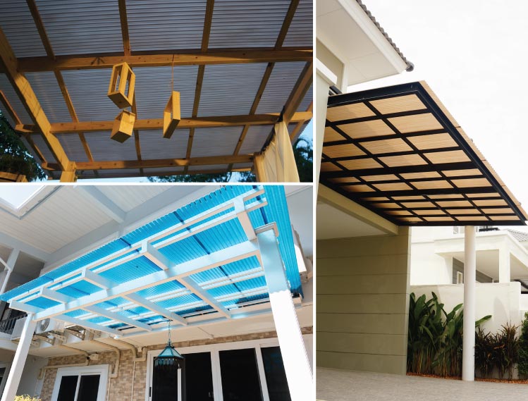 ต่อเติมหลังคา ทำพื้นใหม่ ได้ซุ้มนั่งเล่นในสวนหน้าบ้าน 07