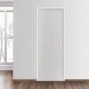 ประตู PVC บาธติค รุ่น คลาสสิค BP1 สีเทา ไม่เจาะ ขนาด 70×200 ซม.