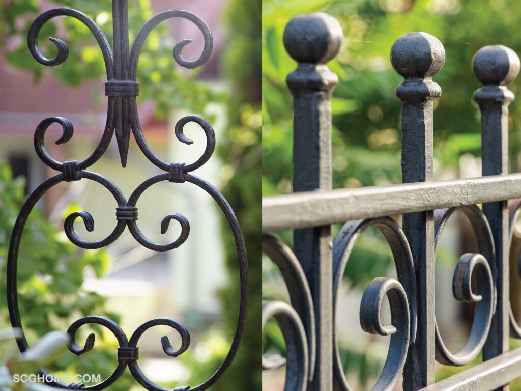 ภาพ: รั้วอัลลอย ดัดลวดลายได้หลากหลายสวยงาม เหมาะกับบ้านสไตล์ยุโรป