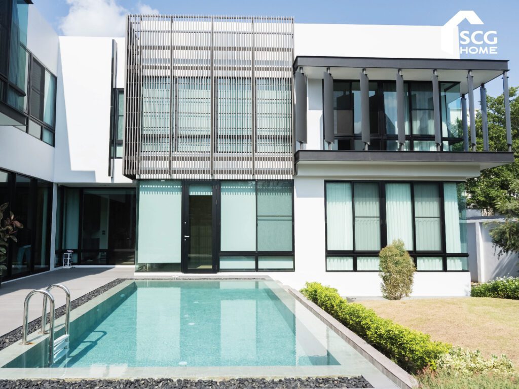 บ้านโมเดิร์นทรงกล่องเพื่อครอบครัวใหญ่อยู่สบาย 1