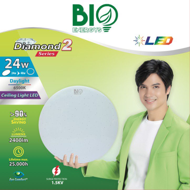โคมไฟเดย์ไลท์ LED BIO ENERGYS ชนิดกลม รุ่น DAYLIGHT 24W