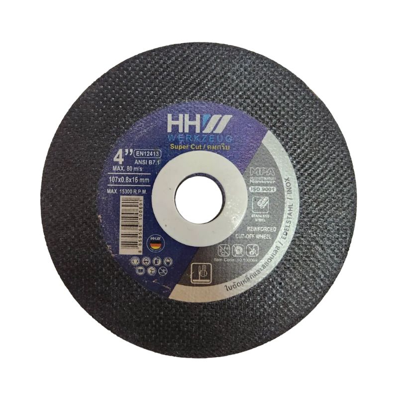 ใบตัดเหล็ก NKK AWA 46 P ขนาด 4 นิ้ว HHW ใบตัดเหล็ก ตัดสแตนเลส EN12413 ขนาด 4 นิ้ว