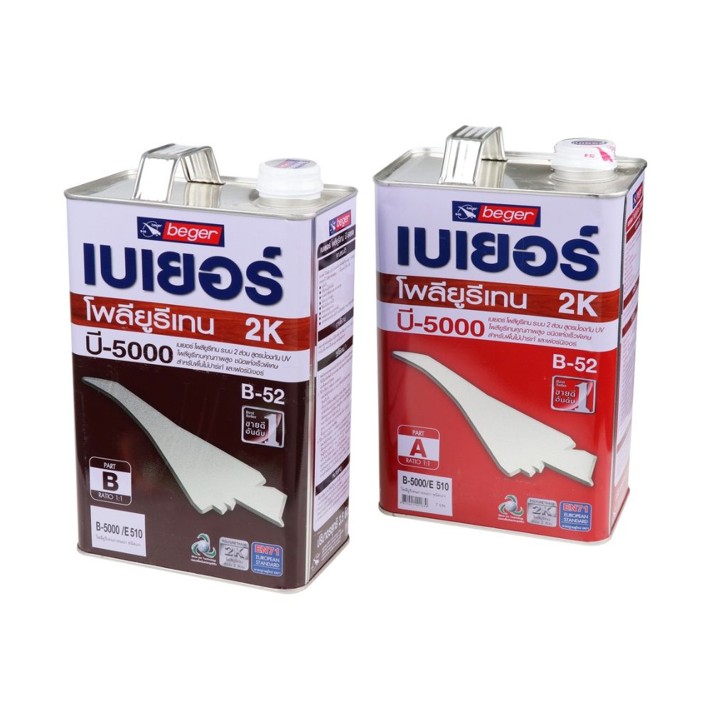 Beger โพลียูรีเทนภายนอก ชนิดเงา 90% B-5000 E-510 ขนาด 7 ลิตร