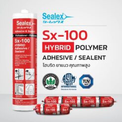 กาวยาแนวไฮบริด คุณภาพสูง SEALEX รุ่น Sx-100 สีเทา ขนาด 300 มล.