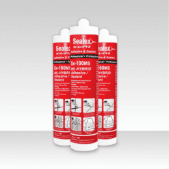 กาวยาแนว พียู คุณภาพสูง SEALEX รุ่น Sx-100MS สีขาว ขนาด 300 มล.