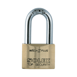 กุญแจคล้องคอยาว ทองเหลือง SOLEX MACH II L 35 MM Plus