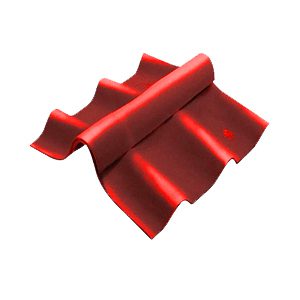ครอบสันปรับมุม SCG ลอนคู่ ไฮบริด ตัวล่าง 120 ซม. สีแดง