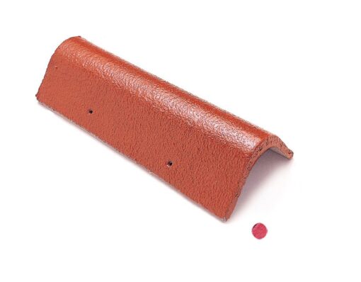 ครอบข้าง หลังคา SCG ลอนคู่ สีแดงกุหลาบ