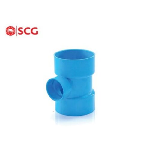 ข้อต่อสามทางลด-บาง พีวีซี SCG สีฟ้า