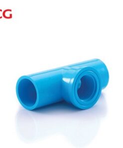ข้อต่อ PVC สามทางเกลียวใน-หนา สีฟ้า ตราช้าง SCG
