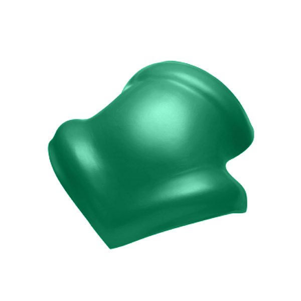 ครอบโค้ง 3 ทาง หลังคา เอสซีจี ลอนคู่ ไอบริด สีเขียว