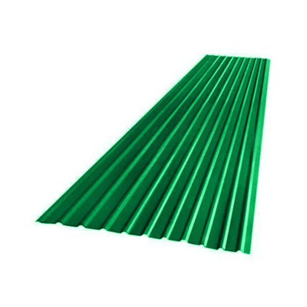 สังกะสี ลอนเหลี่ยม สีเขียว ขนาด 7 ฟุต